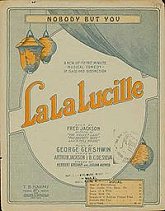 sheet music cover: "Nobody But You" from the show La La Lucille